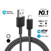 Anker 322 USB A-C Braided Charging Cable (BLACK) (6ft) (60w) (Only Ground Shipping)