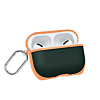 AirPods 1/2 Two Color Silicone Case - NAVY BLUE & ORANGE (Only Ground Shipping)