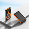 Brookstone Solar Magsafe Power Bank (ORANGE) (5000 mAh) (Only Ground Shipping)