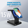 Brookstone (3in1) MagSafe Wireless Charging Station (15W) - BLACK (Only Ground Shipping)