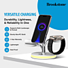 Brookstone (3in1) Wireless Charger - WHITE (15W) (Only Ground Shipping)