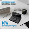 Brookstone Alarm Clock Wireless Charging (BLACK) (Only Ground Shipping)