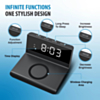 Brookstone Alarm Clock Wireless Charging (BLACK) (Only Ground Shipping)
