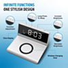 Brookstone Alarm Clock Wireless Charging (10W) (WHITE) (Only Ground Shipping)