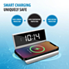 Brookstone Alarm Clock Wireless Charging (10W) (WHITE) (Only Ground Shipping)