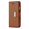 Galaxy A20E Design Wallet with Extra Pocket Case - (BROWN) (Only Ground Shipping)
