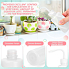 Curved Plastic Squeeze Diffuser Wash Clean Bottle (150ml)