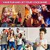 Light Up Karaoke Microphone Speaker - SILVER (Only Ground Shipping)