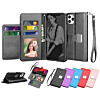 Elegant Leather Wallet Case - BLACK for iPhone 12 Mini (Only Ground Shipping)