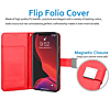 Elegant Leather Wallet Case RED for iPhone 11 Pro Max (Only Ground Shipping)