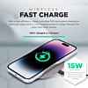 PowerPeak Aluminum Wireless Fast Charging Pad (15W) (Only Ground Shipping)