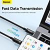 BASEUS PD 3.1 USB C-C Tungsten Gold Fast Charging Data Cable (BLACK) (240w) (3ft) (Only Ground Shipping)
