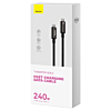 BASEUS PD 3.1 USB C-C Tungsten Gold Fast Charging Data Cable (BLACK) (240w) (3ft) (Only Ground Shipping)