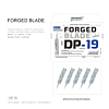 MIJING Forged Blade DP-19 Hand Polished Non-Magnetic (Not Returnable)
