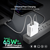Esoulk EK2005 Dual USB C Wall Charging Plug (WHITE) (65W) (Only Ground Shipping)