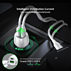 Esoulk USB C+A PD/QC Car Adapter with USB C-L Cable (3ft) (48W) (WHITE) (Only Ground Shipping)