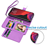 Elegant Leather Wallet Case PURPLE for iPhone 11 Pro Max (Only Ground Shipping)