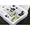 Double-Layer PVC Component Storage Box for Phone IC Repair Parts