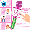 Girls Metallic Sing-Along Karaoke Speaker Microphone with Detachable Wings (Only Ground Shipping)