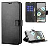 Google Pixel 7A Leather Wallet Case with Card Slot - BLACK (Only Ground Shipping)