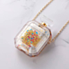 AirPods 1/2 Luxury Glitter Perfume Bottle with Strap Chain - GOLD (Only Ground Shipping)