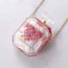 AirPods 1/2 Luxury Glitter Perfume Bottle with Strap Chain - PINK (Only Ground Shipping)