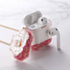 AirPods 1/2 Luxury Glitter Perfume Bottle with Strap Chain - PINK (Only Ground Shipping)