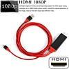 Display 2in1 Cable for HDMI & USB-A / L (HDTV / Charging & Data) (3ft) (Only Ground Shipping)