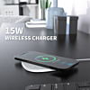 Esoulk QI Wireless Charger (5ft) (15W) (WHITE) (Only Ground Shipping)