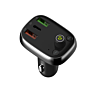 LDNIO C704Q Bluetooth 5.0 FM with 2X USB A+C Car Charger with USB A-C Cable (3ft) (30W) (Only Ground Shipping)