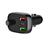 LDNIO C704Q Bluetooth 5.0 FM with 2X USB A+C Car Charger with USB A-C Cable (3ft) (30W) (Only Ground Shipping)
