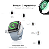 Esoulk Convenient Magnetic Wireless Charger for Smart Watch - WHITE (Only Ground Shipping)