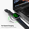 Esoulk Convenient Magnetic Wireless Charger for Smart Watch - WHITE (Only Ground Shipping)