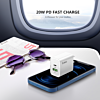 Esoulk USB C+A PD/QC Wall Adapter (20W) (WHITE) (Only Ground Shipping)