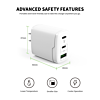 Esoulk EA18 Dual USB-C + USB-A Fast Wall Charger (WHITE) (40W) (Only Ground Shipping)