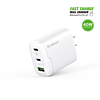 Esoulk EA18 Dual USB-C + USB-A Fast Wall Charger (WHITE) (40W) (Only Ground Shipping)