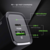 Esoulk USB C+A PD/QC Wall Adapter (20W) (BLACK) (Only Ground Shipping)