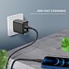 Esoulk USB C+A PD/QC Wall Adapter (20W) (BLACK) (Only Ground Shipping)