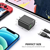 Esoulk USB C+A PD/QC Wall Adapter (20W) (BLACK) (Only Ground Shipping)