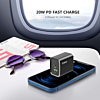 Esoulk USB C+A PD/QC Wall Adapter (20W) (BLACK) (Only Ground Shipping)