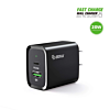 Esoulk USB C+A PD/QC Wall Adapter (20W) (BLACK) (Only Ground Shipping)