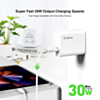 Esoulk USB C PD Fast Wall Charger (30W) (WHITE) (Only Ground Shipping)