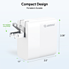 Esoulk PD Dual USB-C Wall Charger (45W) (WHITE) (Only Ground Shipping)