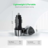 Esoulk Dual USB C+C Car Charger (BLACK) (40W) (Only Ground Shipping)