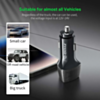 Esoulk Dual USB C+C Car Charger (BLACK) (40W) (Only Ground Shipping)