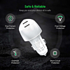 Esoulk Dual USB C+C Car Charger (WHITE) (40W) (Only Ground Shipping)