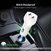 Esoulk Dual USB C+C Car Charger (WHITE) (40W) (Only Ground Shipping)