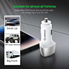 Esoulk Dual USB C+C Car Charger (WHITE) (40W) (Only Ground Shipping)