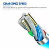 Visible USB A-M Flowing LED Fast Charging Cable (WHITE) (3ft) (5W) (Only Ground Shipping)