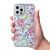 Flower Print Design Hard Clear Case - G100 for iPhone 12 Pro Max (Only Ground Shipping)